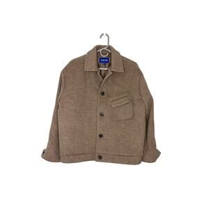 ADER error Taupe Wool Menard Jacket Women's Sz M/L (A2) Boxy Streetwear Minimal
